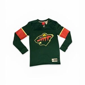 Reebok Minnesota Wild Zach Parise Sweater Youth Medium 10/12 🏒🥅🔴🟢